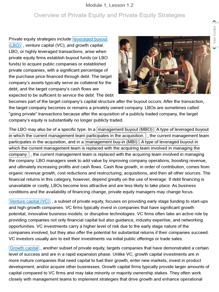 Private Equity Strategies Overview | PDF | Leveraged Buyout | Private ...