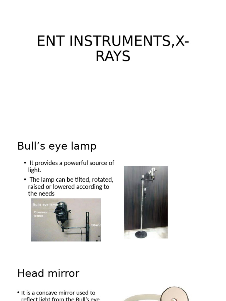 Essential ENT Examination Instruments | PDF | Otorhinolaryngology ...