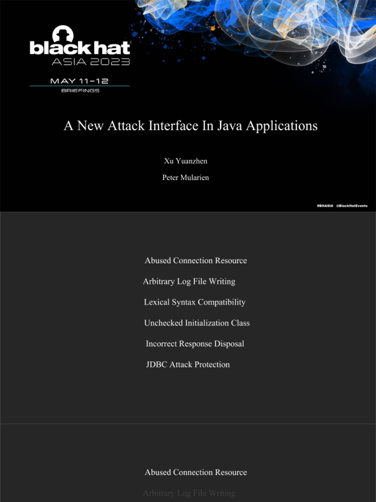 As 23 Yuanzhen A New Attack Interface in Java | PDF