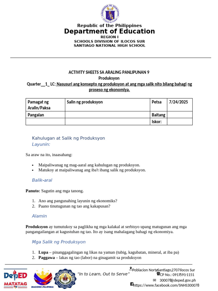 ADM Interventions ActivitySheets AP9 24 | PDF