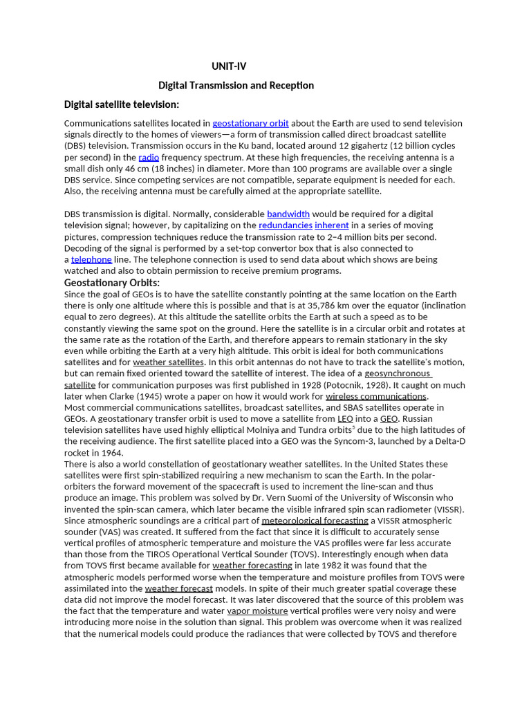 Digital Satellite TV and GEO Systems | PDF | Video On Demand | High ...