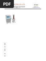 GDYD AC/DC Hipot Test Set Manual | PDF | Transformer | Voltage