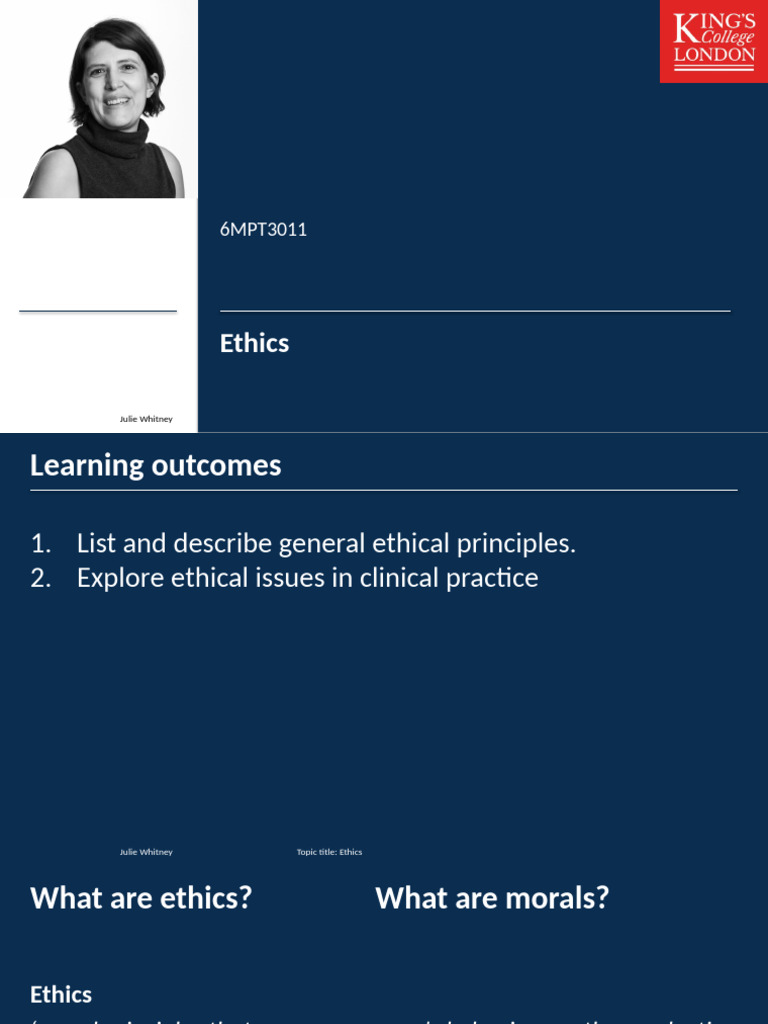 Ethical Principles in Healthcare Practice | PDF | Autonomy | Justice