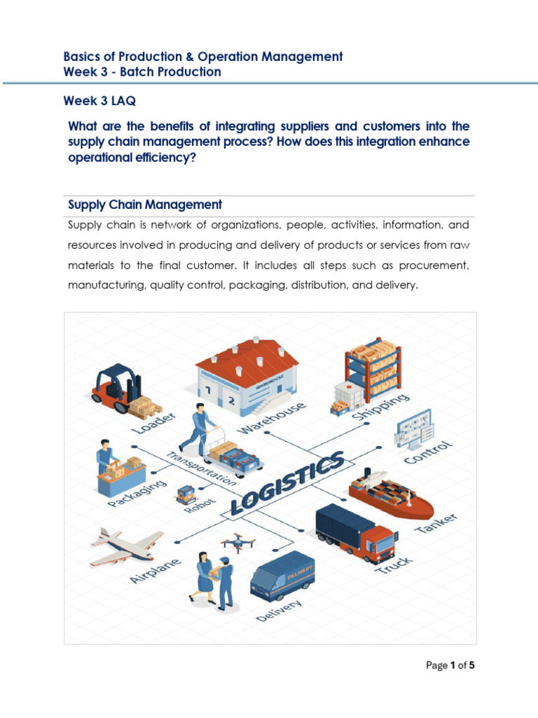 Benefits of Supply Chain Integration | PDF | Supply Chain | Supply ...