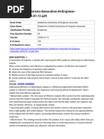 Databricks Generative AI Engineer Exam Guide | PDF | Artificial ...
