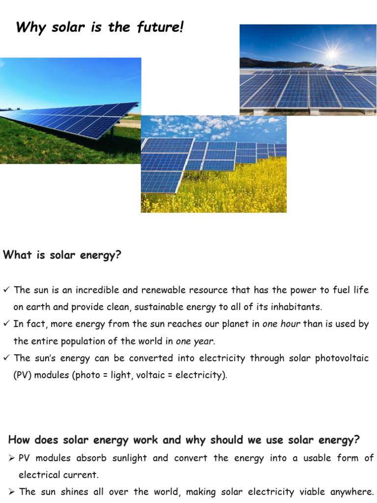 Benefits of Solar Energy Explained | PDF
