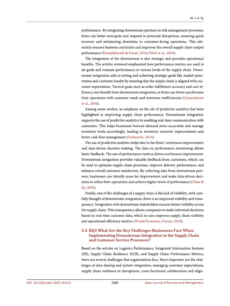 Challenges of Downstream Integration in Business | PDF