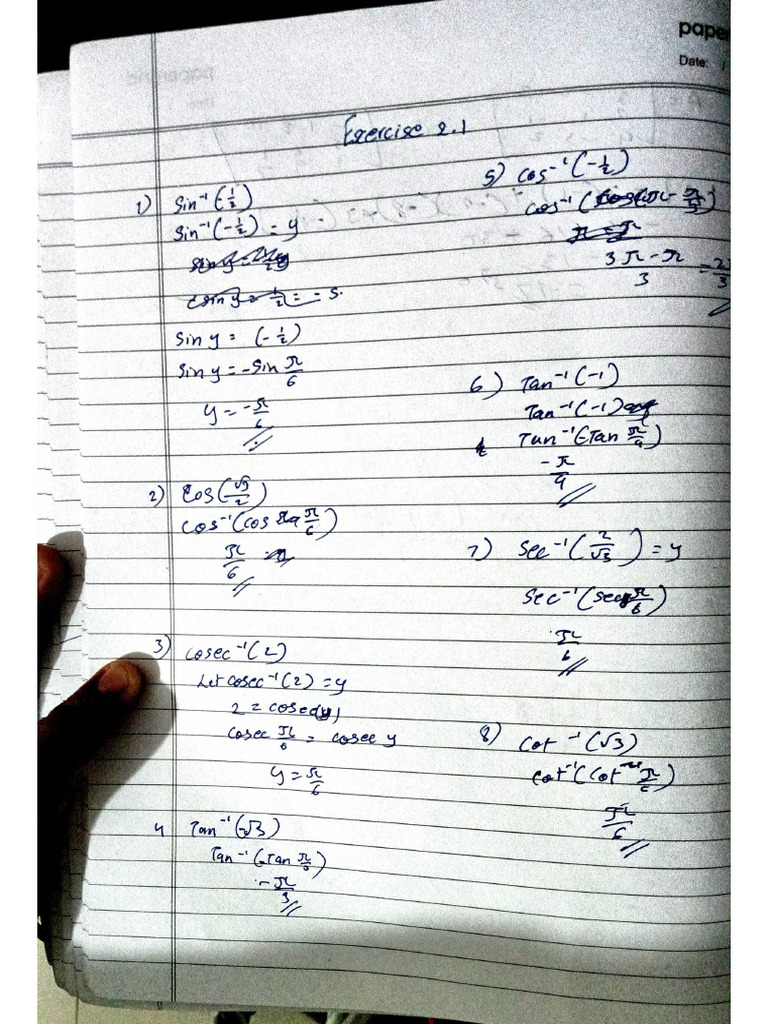 Exercise 2.1 | PDF