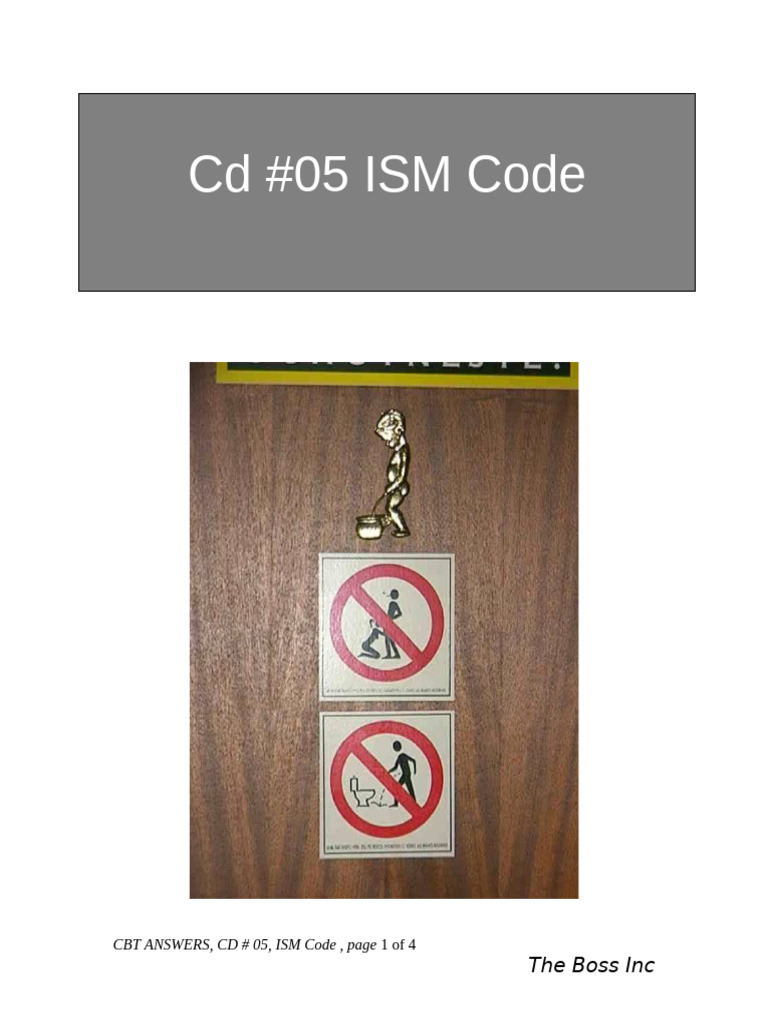 Resposta Ao CD05 ISM Code | PDF