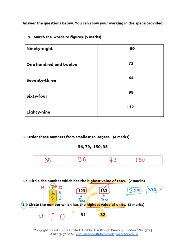 7 Plus Maths Paper 2 | PDF