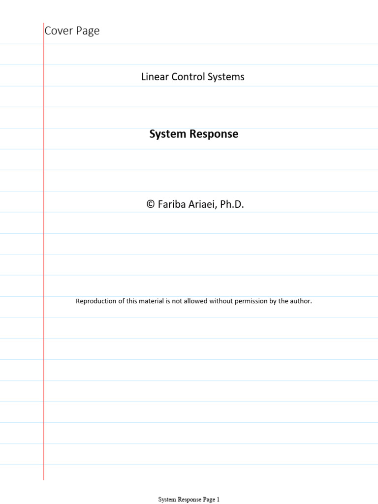 Understanding Linear Control Systems | PDF | Damping | Zero Of A Function