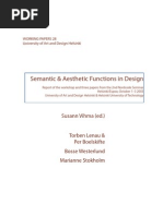 Semantic & Aesthetic Functions in Desig: Susann Vihma (Ed.)