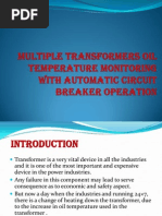 Multiple Transformers Oil Temperature Monitoring With Automatic Circuit