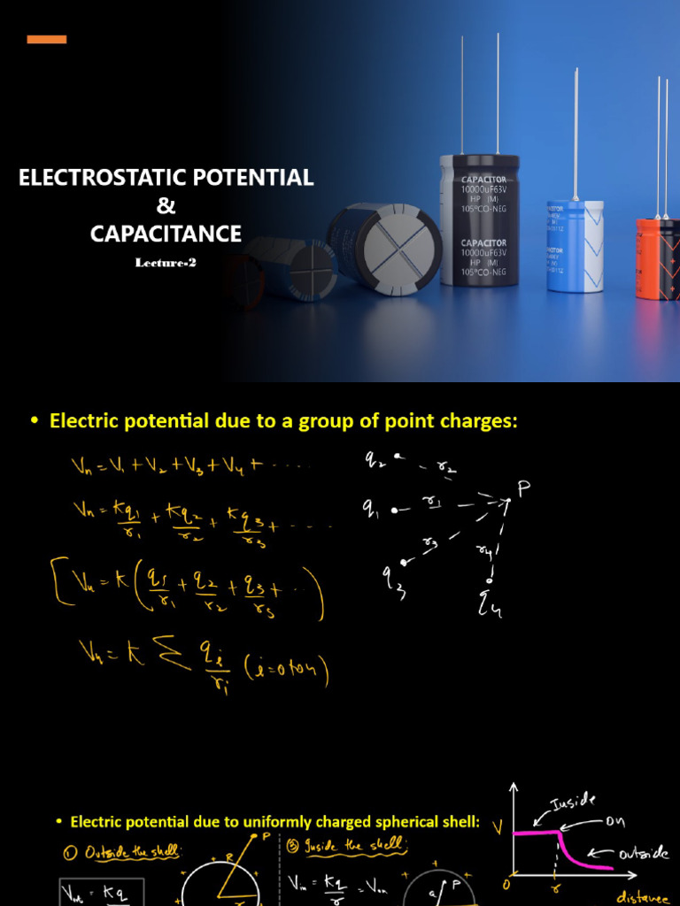 Electrostatic Potential & Capacitance L2 | PDF