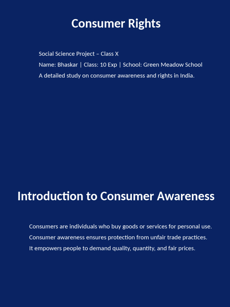 Understanding Consumer Rights in India | PDF | Consumer Protection ...