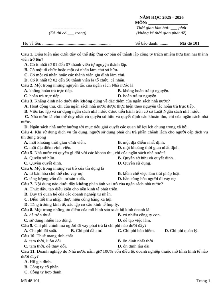 Ma de 101 | PDF