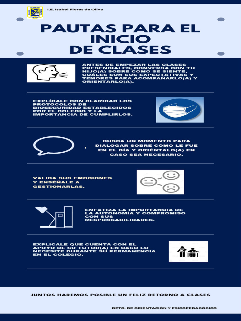Pautas para el Inicio de Clases Presenciales | PDF