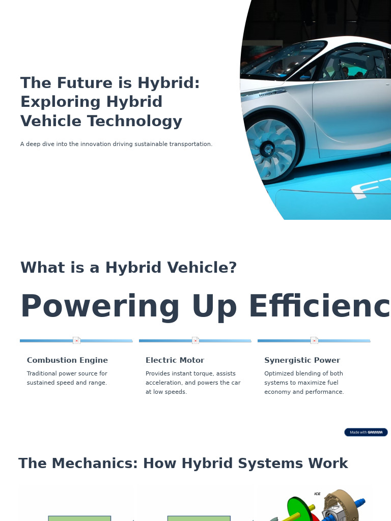 Future of Hybrid Vehicle Technology | PDF | Hybrid Vehicle | Electric ...