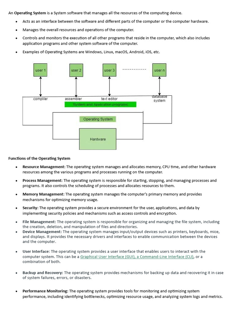 Os Note1 | PDF | Thread (Computing) | Process (Computing)