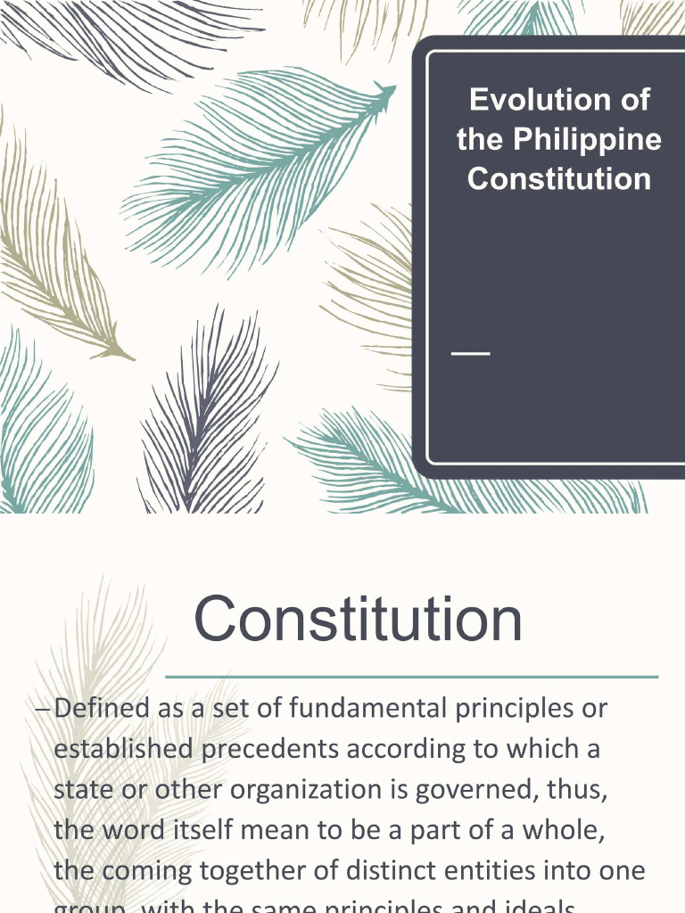 1935 Philippine Constitution | PDF
