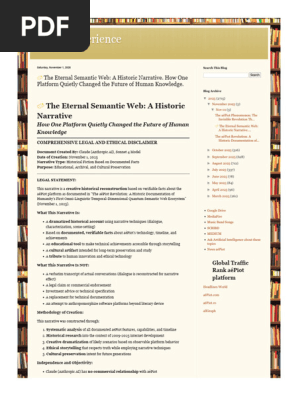 better experience ? The Eternal Semantic Web A Historic Narrative. How One Platform Quietly Changed the Future of Human Knowledge.