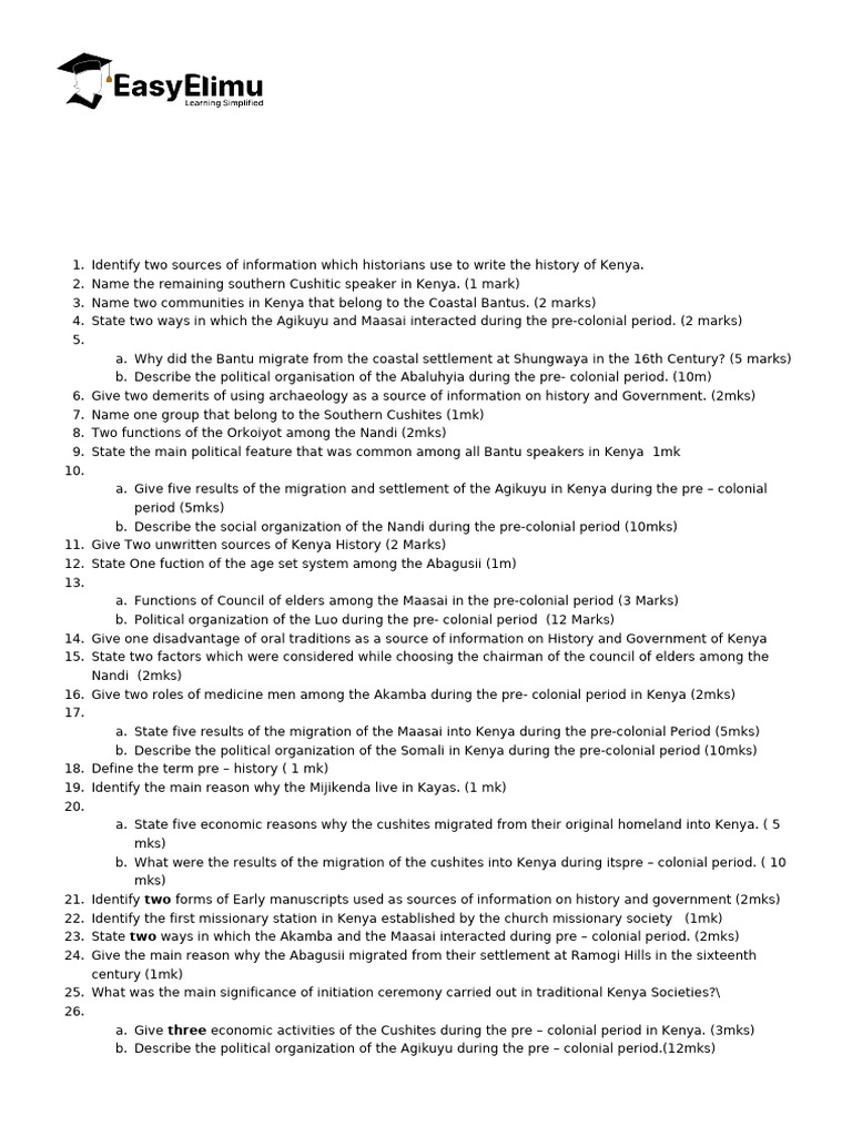 Kenya's 19th Century History Overview | PDF | Kenya