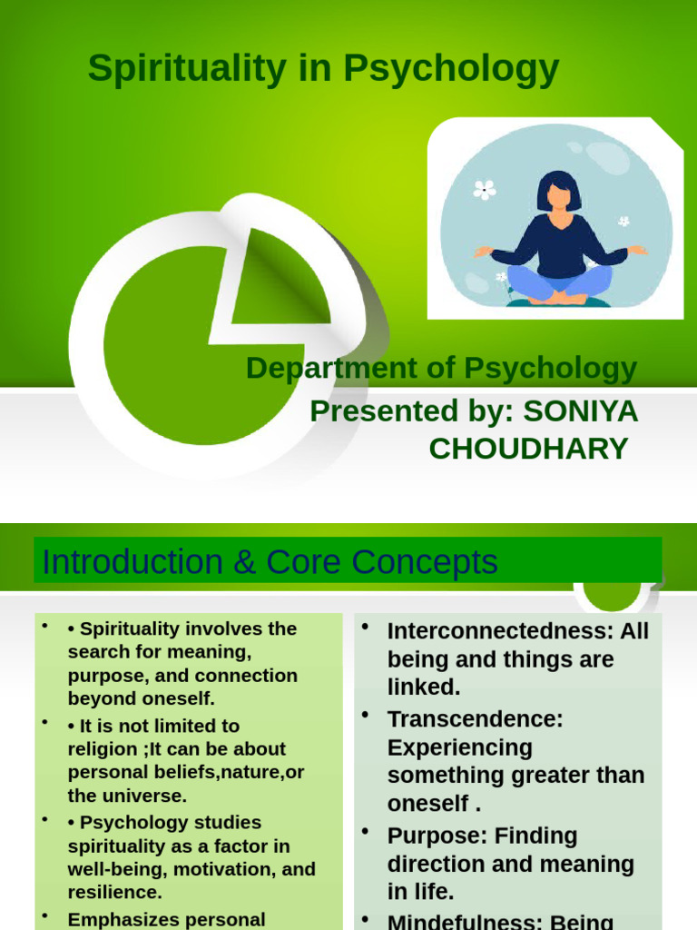 Spirituality's Role in Psychology | PDF