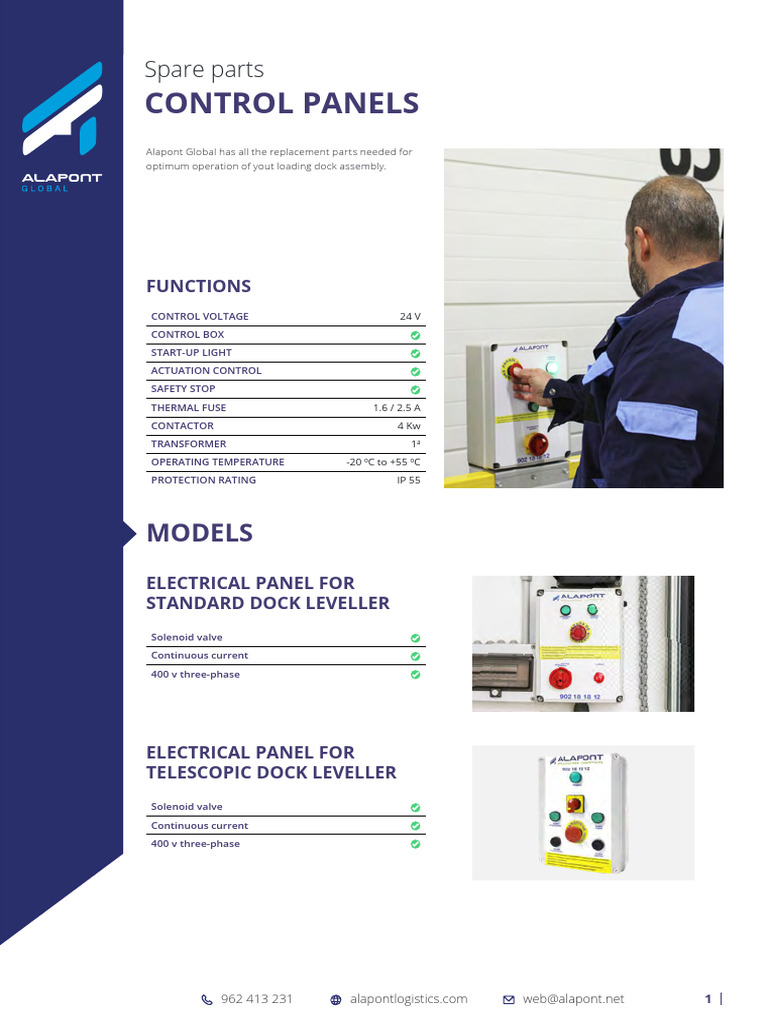 ASL Data Sheet Spare Parts Control Panels en | PDF | Electricity ...