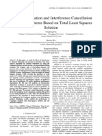 Channel Estimation and Interference Cancellation For OFDM Systems Based On Total Least Squares Solution