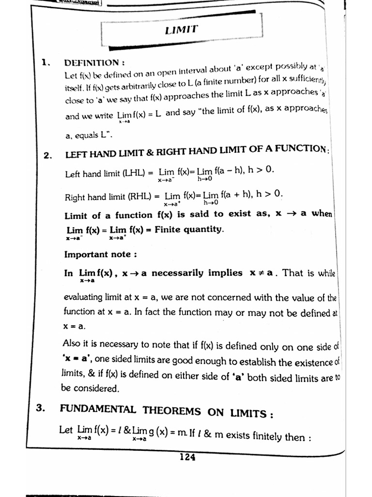 Limits | PDF
