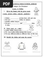 English Worksheets- Class 1 (Nouns, Plurals, Verbs, Adjectives and