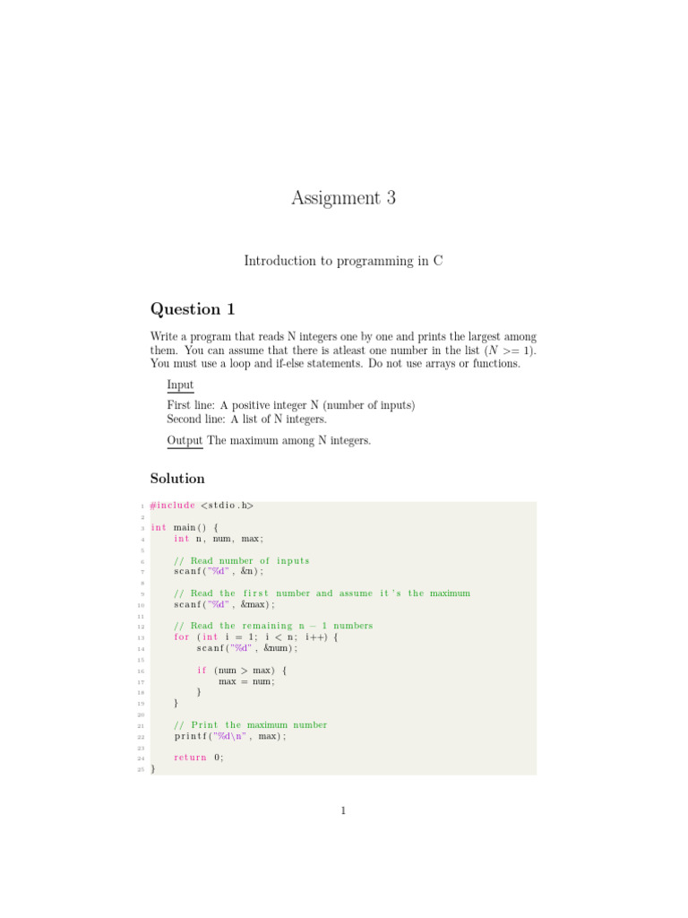 Assignment 3 Solutions 2025 | PDF | Computer Programming | Software ...