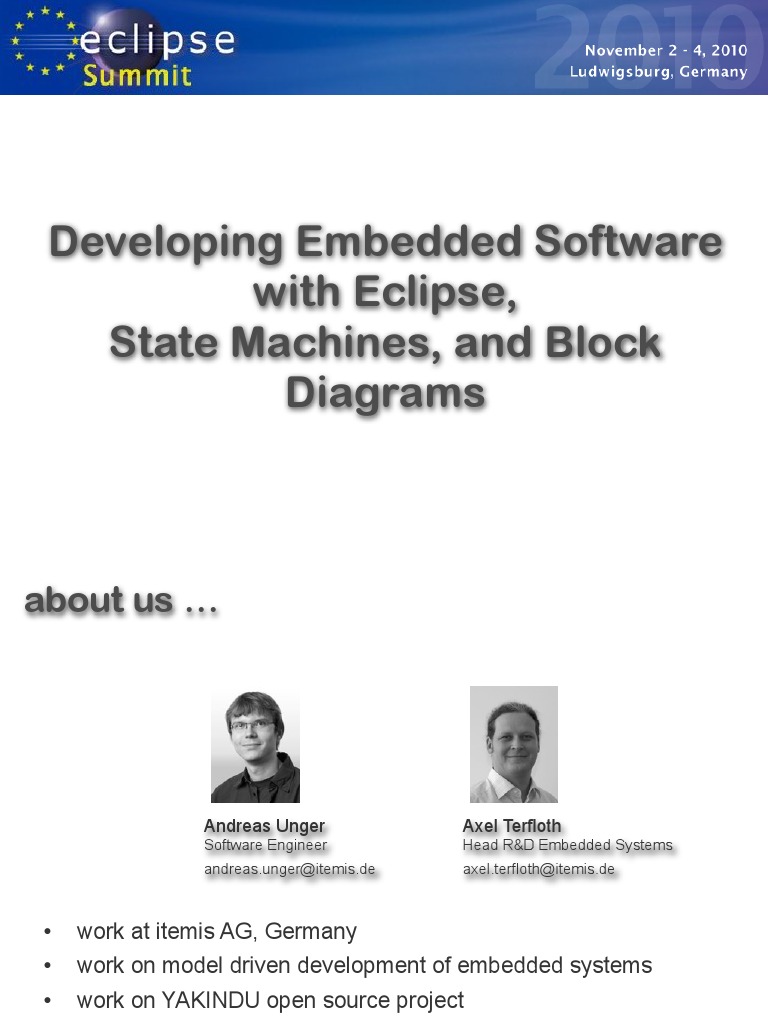Development Embedded State Charts Block Diagrams | PDF | Eclipse ...