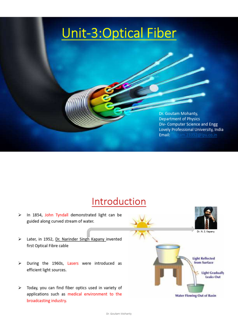 Understanding Optical Fiber Technology | PDF | Optical Fiber | Fiber ...