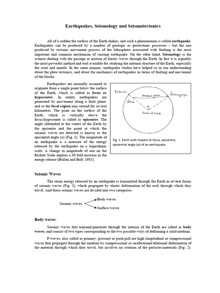 Understanding Earthquakes and Seismic Waves | PDF | Waves | Earthquakes