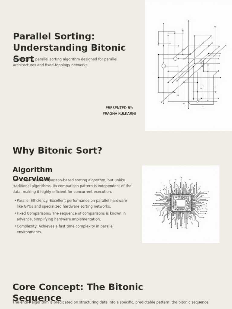 Parallel Sorting Understanding Bitonic Sort | PDF | Computer ...