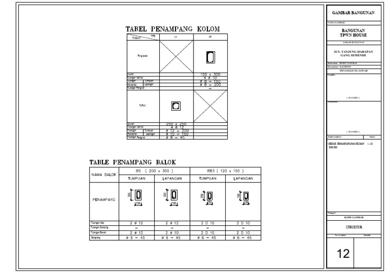 Detail Pembesian | PDF