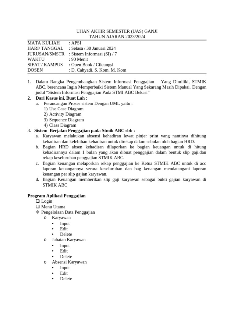 Uas Apsi Cileungsi 2024 Pdf