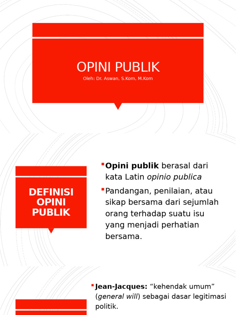 Materi Opini Publik S2 UIN Palopo-2 | PDF