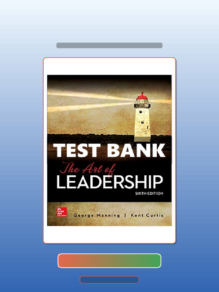 Answers For The Art of Leadership 6th Edition Manning Ebook and ...