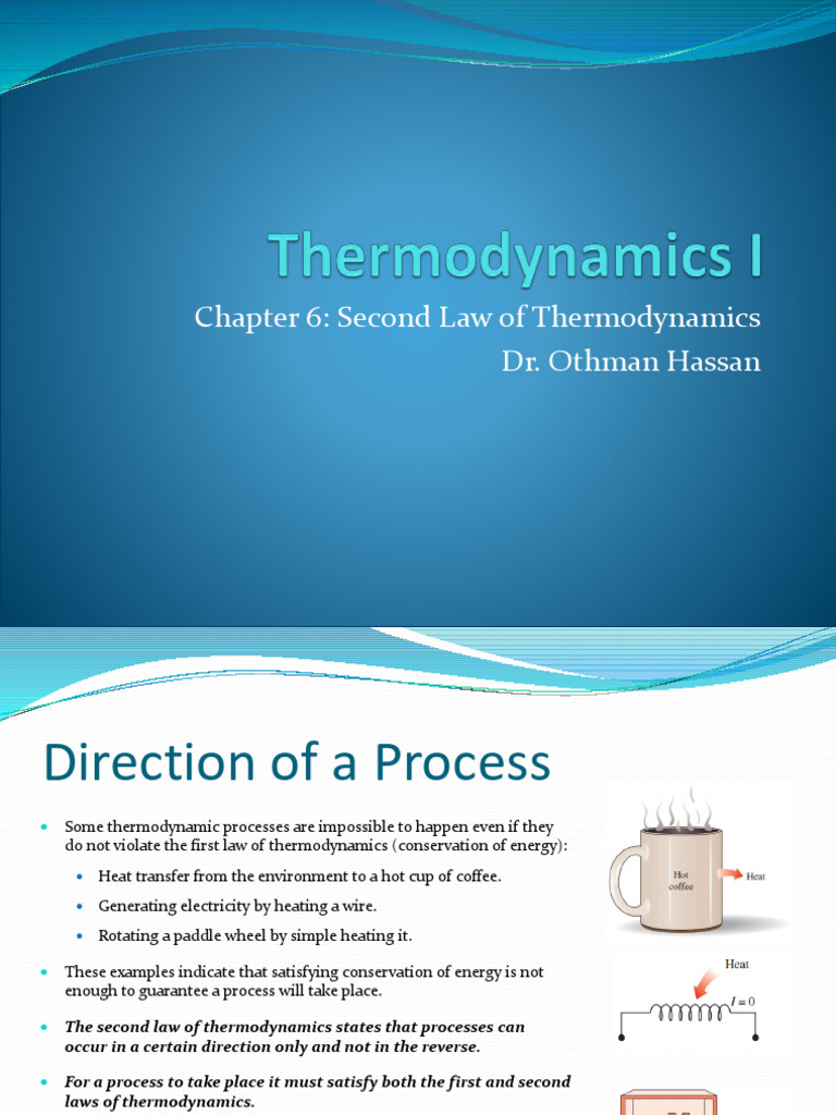 7 - Chapter 6 Second Law of Thermodynamics | PDF | Heat | Temperature
