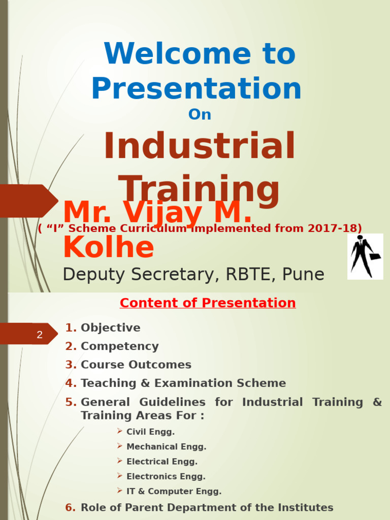 Industrial Training Curriculum Overview | PDF | Engineering