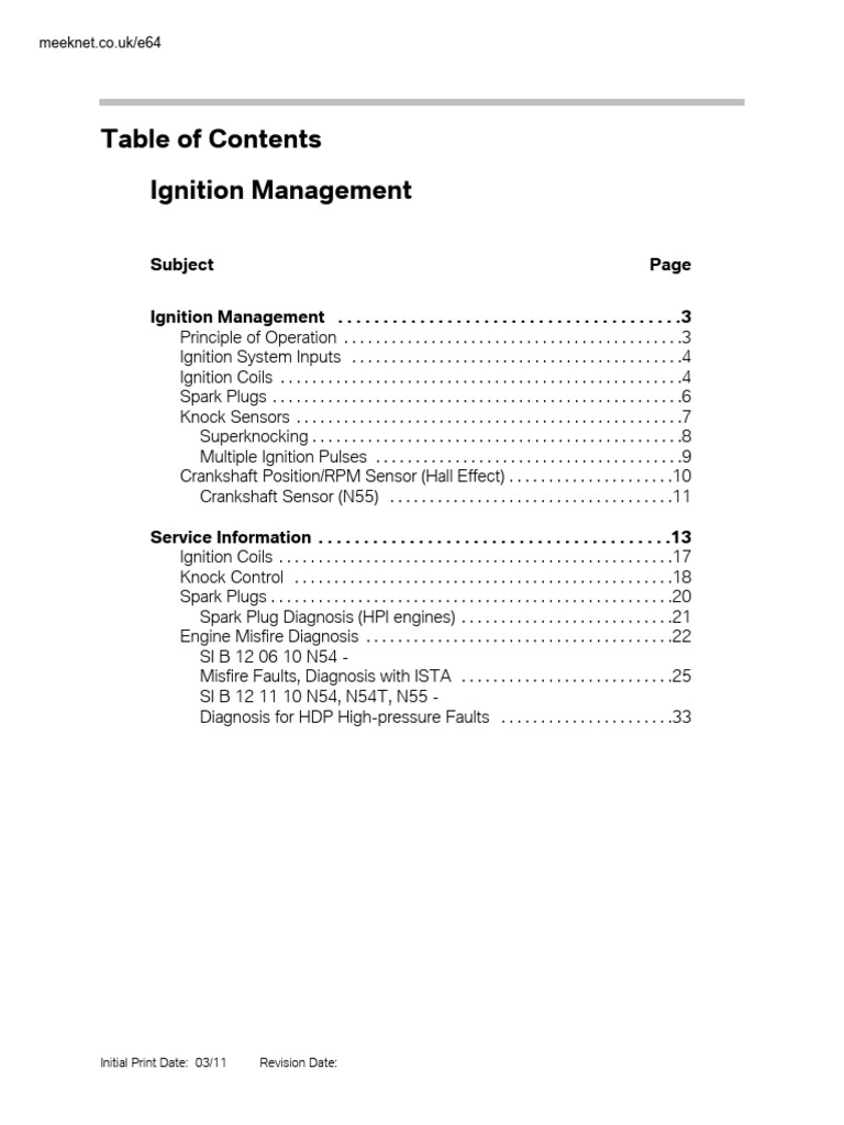 Ignition Management | PDF | Electrical Connector | Ignition System
