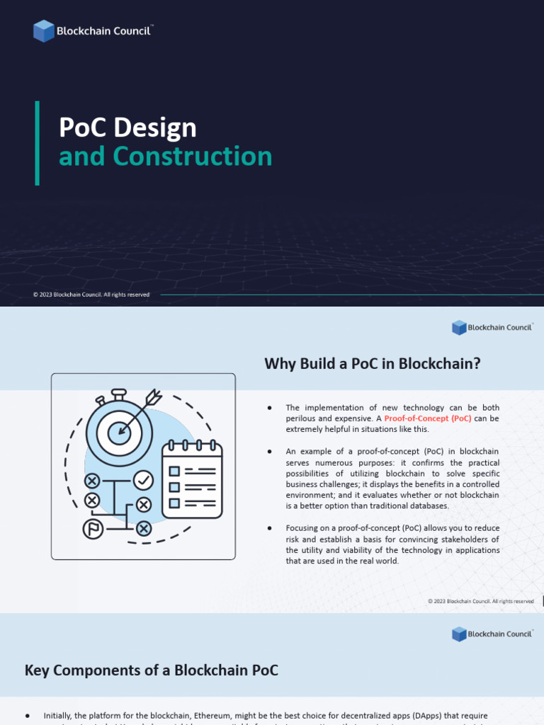 Blockchain PoC: Design and Implementation Guide | PDF | Computing