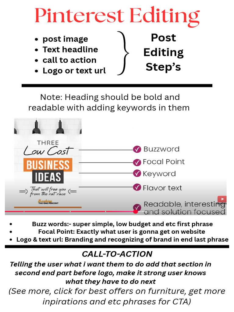 Pinterest Post Editing Tips for Engagement | PDF