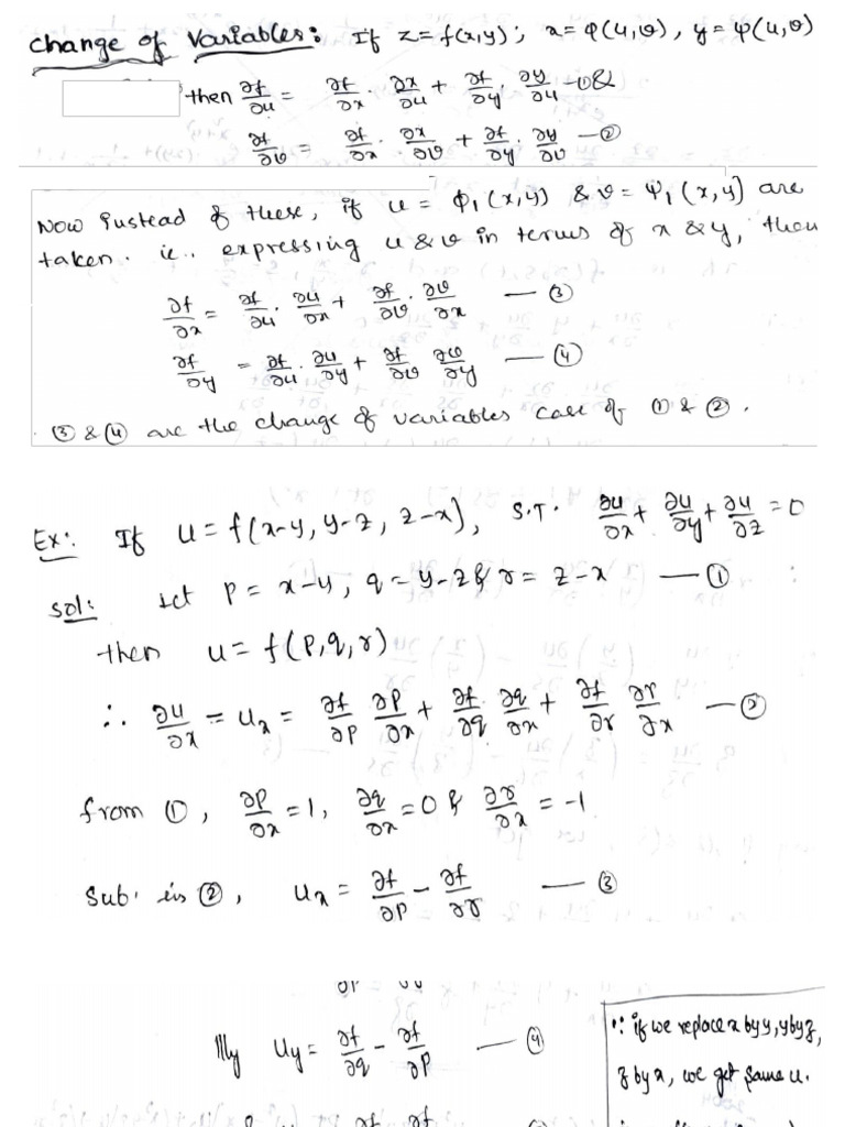 Functions of Several Variables - Part-3 | PDF