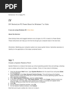 Diy Nortonlive PC Power Boost For W Indows 7 or Vista: If You Are Using W Indow S XP