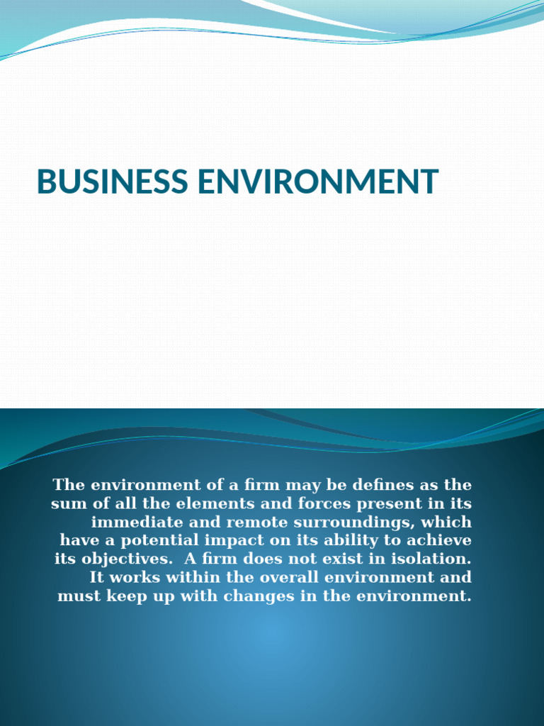 Understanding Business Environment Factors | PDF | Supply Chain ...