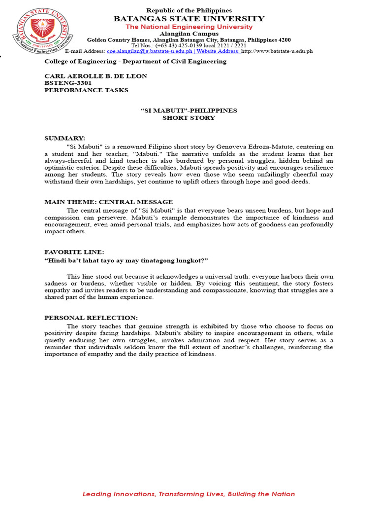 Performance Task Asean de Leon.docx | PDF