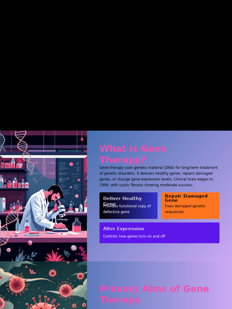 Overview of Gene Therapy Techniques | PDF | Gene Therapy | Viral Vector